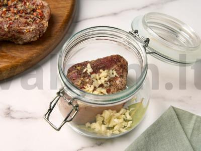 Sūdyta lašiniai stiklainyje Žingsnis 3