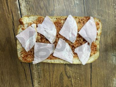 Pica su karbonaidu ir grybais ant čiabatos Žingsnis 3