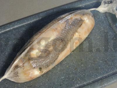 Silkės ritinėliai su varškės sūriu ir šviežiu agurku Žingsnis 6