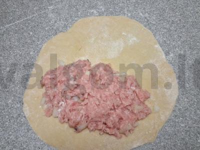 Kibinai su triušio faršu ir džiovinta kalendra Žingsnis 2