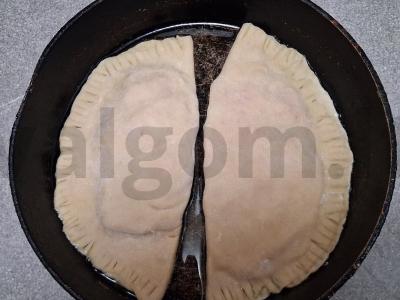 Kibinai su triušio faršu ir džiovinta kalendra Žingsnis 4