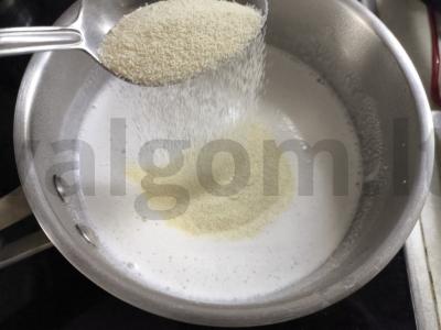 Manų košė su razinomis Žingsnis 2