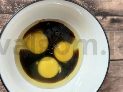 Ryžiai su faršu ir omletu vakarienei Žingsnis 4