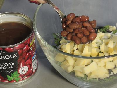 Salotas su portulaku ir pupelėmis Žingsnis 5