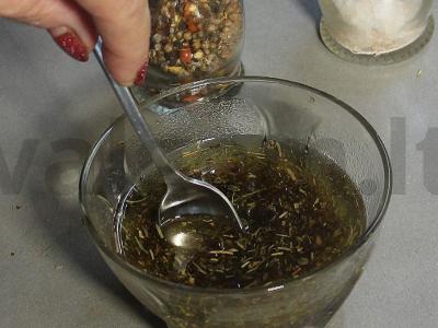 Salotas su portulaku ir pupelėmis Žingsnis 7