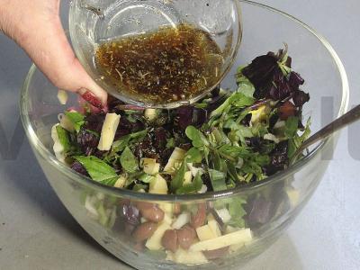 Salotas su portulaku ir pupelėmis Žingsnis 8