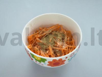 Morkos pagal korėjietišką receptą be acto Žingsnis 3