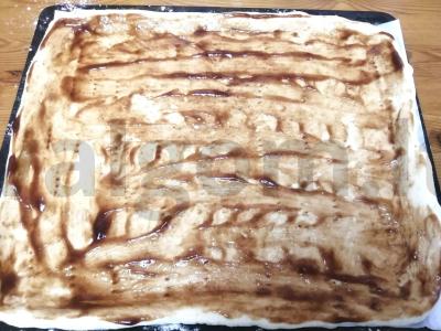 Mielinė pica su marinuotais kornišonais ir barbekiu padažu Žingsnis 5