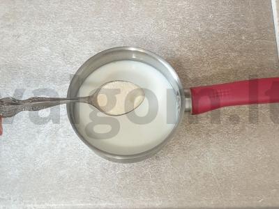 Manų košė su bananais ir šokoladiniu sviestu Žingsnis 1