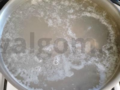 Grikių sriuba su kiaulienos kaulu Žingsnis 2