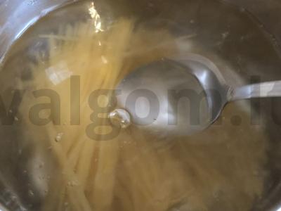 Makaronai su mini šampinjonais Žingsnis 1