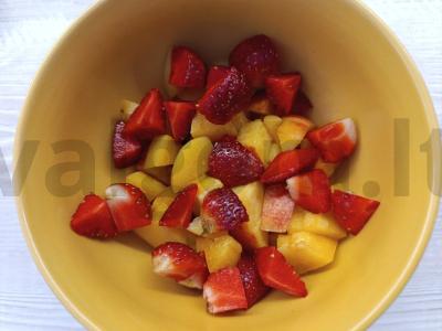 Vaisių desertas su halva Žingsnis 2