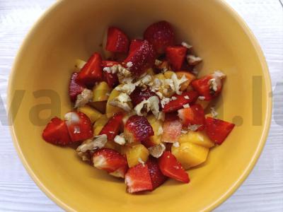 Vaisių desertas su halva Žingsnis 3