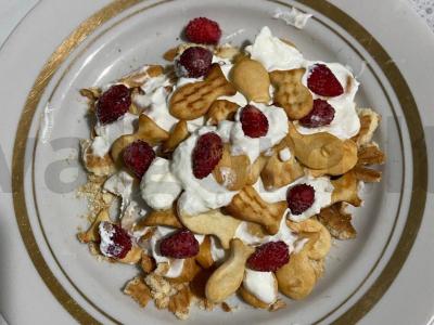 Traškūs kukurūzų lazdelės desertas Žingsnis 4