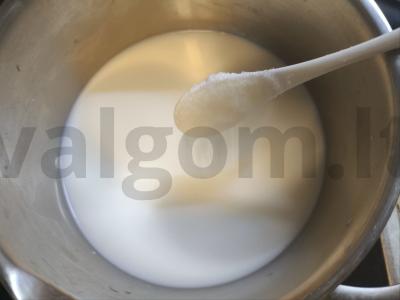 Miežių ir grikių pieno košė Žingsnis 1