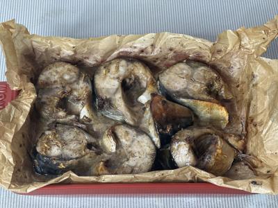 Skumbrė orkaitėje su ryžiais Žingsnis 5