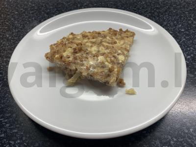 Varškės apkepas su grikiais ir obuoliu pagrindine nuotrauka