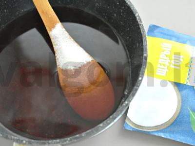 Vyšnių ir mėtų kompotas žiemai Žingsnis 4