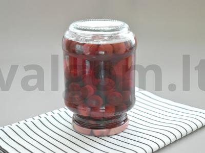 Vyšnių ir mėtų kompotas žiemai Žingsnis 5