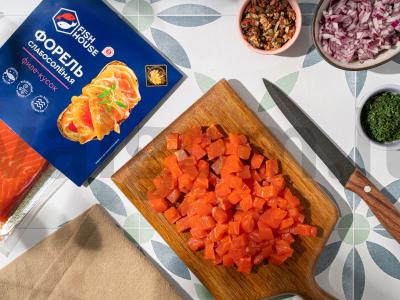 Sumuštinis su smulkintu lašiša Žingsnis 1