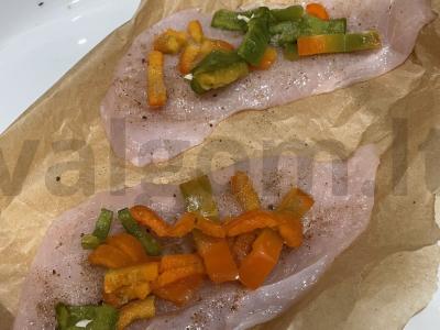 Vištienos krūtinėlė su paprika ir sūriu Žingsnis 4