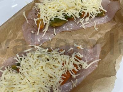 Vištienos krūtinėlė su paprika ir sūriu Žingsnis 5