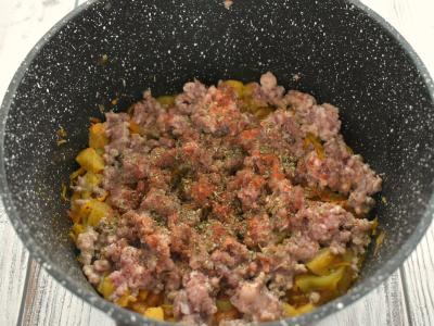 Daržovių troškinys su baklažanais ir faršu Žingsnis 5