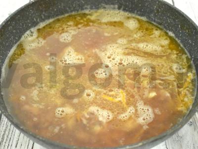 Grikių košė pagal pirklių receptą su troškiniu keptuvėje Žingsnis 5