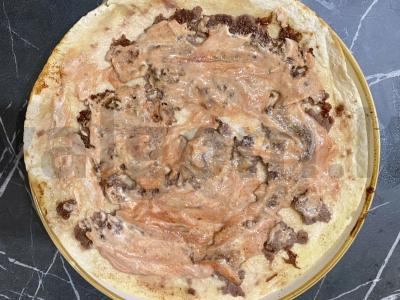 Kezadija su faršu, mocarela ir daržovėmis Žingsnis 3