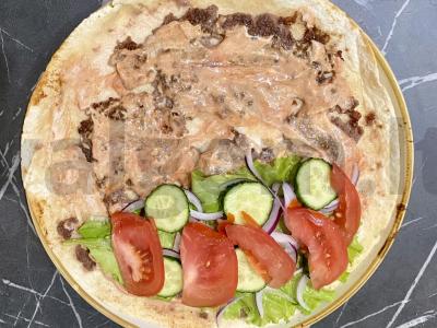 Kezadija su faršu, mocarela ir daržovėmis Žingsnis 5