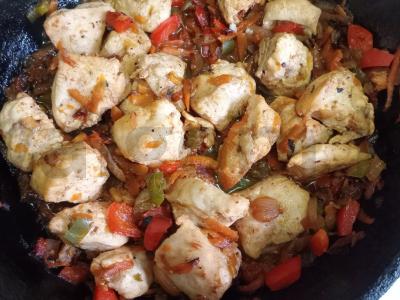 Kuskusas su daržovėmis ir kalakutienos filė Žingsnis 6