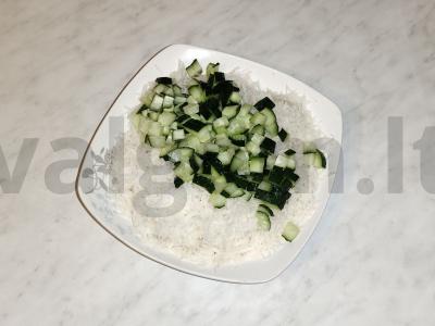 Salotas su ridikėliais ir feijoa Žingsnis 2