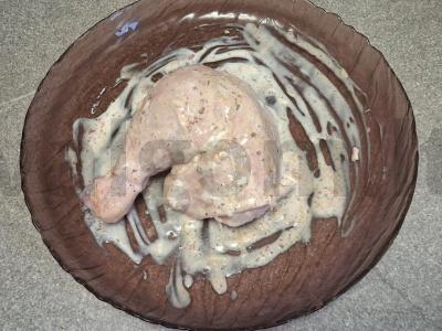 Vištienos šlaunelė grietinės ir garstyčių marinate Žingsnis 2