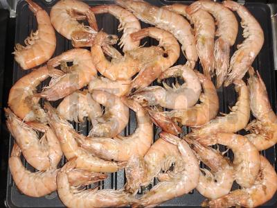 Karališkos krevetės su laimo sultimis ant grotelių Žingsnis 3