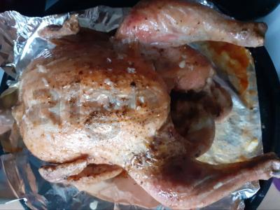 Orkaitėje keptas vištienos su česnaku ir prieskoniais Žingsnis 4