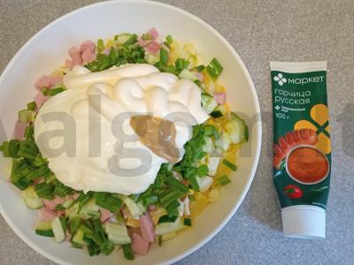 Okroška su virta dešra ir garstyčiomis ant beržo sulčių Žingsnis 8