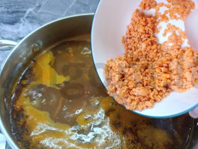 Turkiškas raudonos lęšio sriuba Žingsnis 7