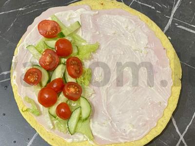 Kezadija su graikišku jogurtu, daržovėmis ir kalakutiena Žingsnis 5