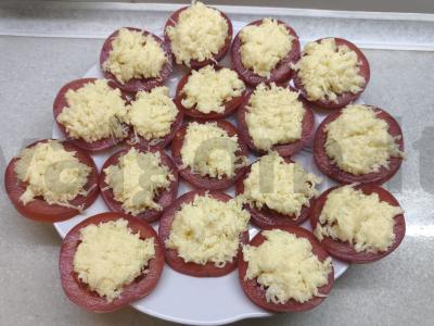 Pomidorų užkandis „Drakono akis“ Žingsnis 4