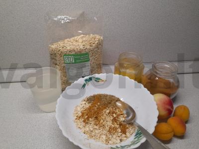 Avižų-linų košė su cinamonu Žingsnis 1