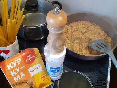 Flotų makaronai vegetariškai Žingsnis 3