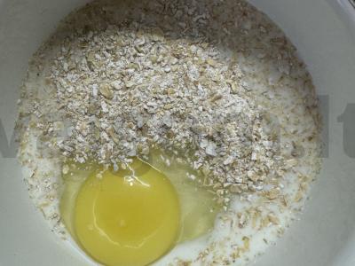 Avižų blynas su karbonaidu ir sūriu Žingsnis 2