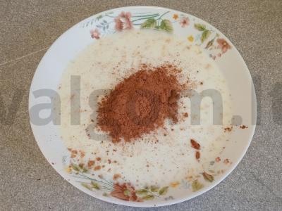 Šokoladiniai avižiniai dribsniai su kokosų aliejumi ir pekano riešutais Žingsnis 2