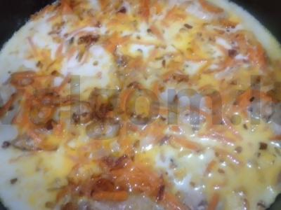 Ešerys su daržovėmis, troškintas piene Žingsnis 5