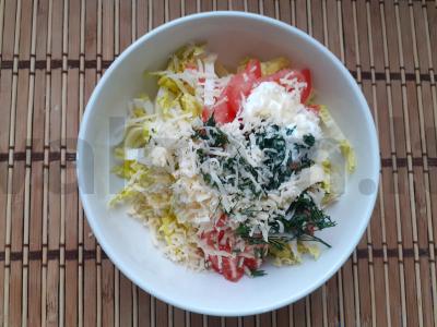 Daržovių šaurma su sūriu per 20 minučių Žingsnis 3