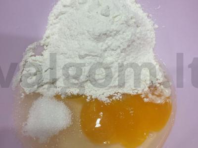 Blynai su braškėmis ir aguonomis Žingsnis 2