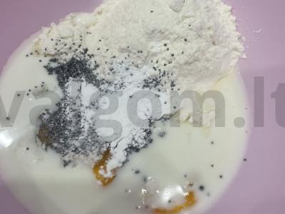 Blynai su braškėmis ir aguonomis Žingsnis 4