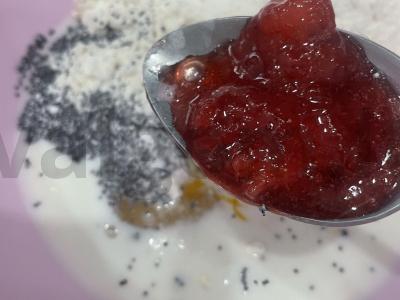 Blynai su braškėmis ir aguonomis Žingsnis 5