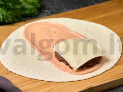 Sūrio burgerių ritinys Žingsnis 5