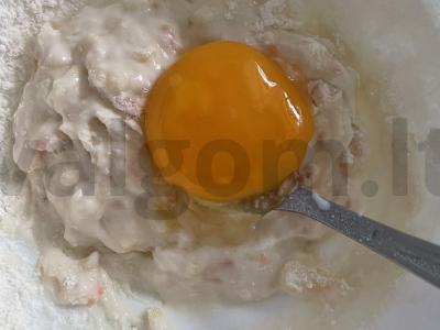 Bananų vafliai su morkomis Žingsnis 7